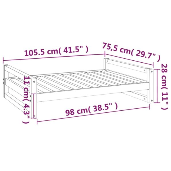 VXL8720287140733_g_en_hd_6.jpg vidaXL Psia posteľ biela 105,5x75,5x28 cm borovicový masív – Obrázok 8