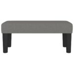 vidaXL Lavička tmavosivá 70x30x30 cm látka – Obrázok 3