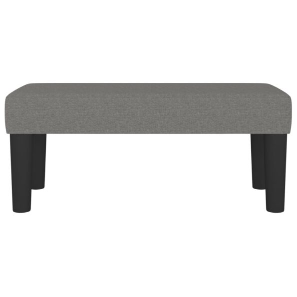 vidaXL Lavička tmavosivá 70x30x30 cm látka – Obrázok 3