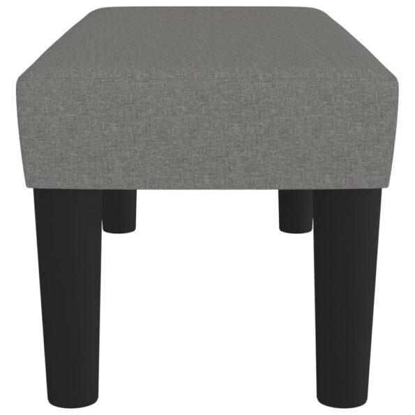 vidaXL Lavička tmavosivá 70x30x30 cm látka – Obrázok 4