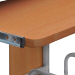 vidaXL Počítačový stôl hnedý 110x52x88,5 cm spracované drevo – Obrázok 5