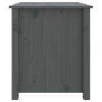vidaXL Konferenčný stolík sivý 71x49x55 cm borovicový masív – Obrázok 8