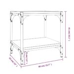 vidaXL TV skrinka čierna 40x33x41 cm spracované drevo – Obrázok 9