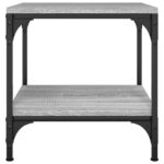 vidaXL Bočné stolíky 2 ks sivé sonoma 40x40x40 spracované drevo – Obrázok 6