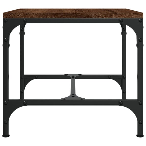 vidaXL Príručný stolík hnedý dub 40x40x35 cm spracované drevo – Obrázok 5