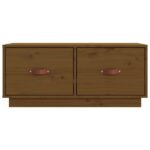 vidaXL TV skrinka medovo-hnedá 80x34x35 cm masívna borovica – Obrázok 7