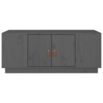 vidaXL Konferenčný stolík sivý 100x50x41 cm masívna borovica – Obrázok 6