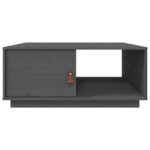 vidaXL Konferenčný stolík sivý 80x50x35,5 cm borovicový masív – Obrázok 6