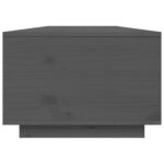 vidaXL Konferenčný stolík sivý 80x50x35,5 cm borovicový masív – Obrázok 8