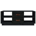 vidaXL Konferenčný stolík čierny 100x50x41 cm borovicové drevo – Obrázok 5