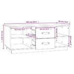 vidaXL Konferenčný stolík čierny 100x50x41 cm borovicové drevo – Obrázok 9