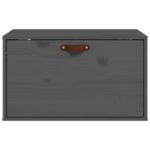 vidaXL Nástenná skrinka sivá 60x30x35 cm masívna borovica – Obrázok 3