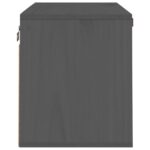 vidaXL Nástenná skrinka sivá 60x30x35 cm masívna borovica – Obrázok 4