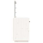 vidaXL Toaletný stolík s LED biely 95x50x133,5 cm borovicový masív – Obrázok 7