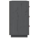 vidaXL Komoda sivá 80x40x75 cm borovicový masív – Obrázok 5