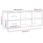 vidaXL Lavica na topánky 100x34x45 cm masívna borovica – Obrázok 11