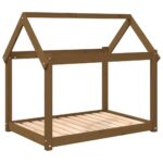 vidaXL Posteľ pre psa medovohnedá 101x70x90 cm borovicový masív – Obrázok 2