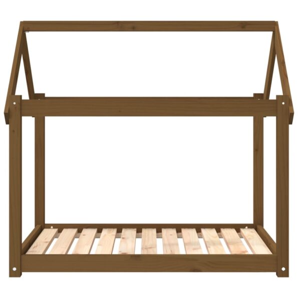 vidaXL Posteľ pre psa medovohnedá 101x70x90 cm borovicový masív – Obrázok 5
