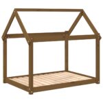 vidaXL Posteľ pre psa medovohnedá 111x80x100 cm borovicový masív – Obrázok 2
