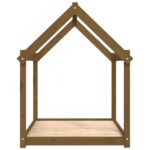 vidaXL Posteľ pre psa medovohnedá 111x80x100 cm borovicový masív – Obrázok 6