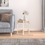 vidaXL Konferenčný stolík Ø42,5x45 cm borovicový masív – Obrázok 3