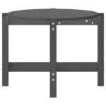 vidaXL Konferenčný stolík sivý 118x63x45 cm borovicový masív – Obrázok 6