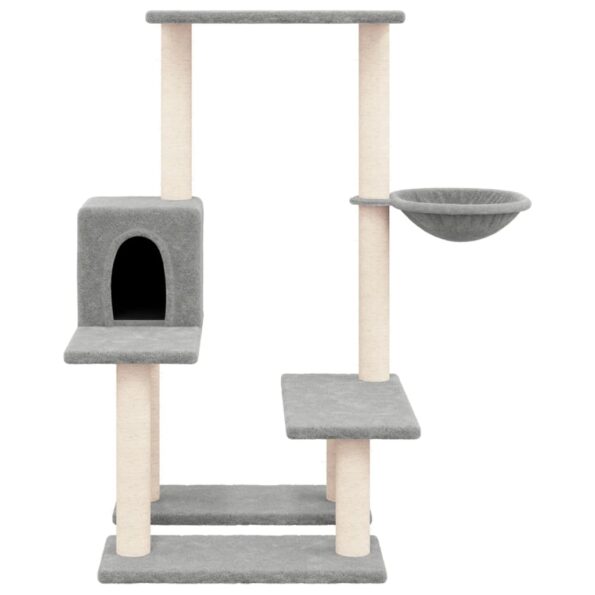 VXL8720287213536_g_en_hd_1.jpg vidaXL Škrabadlo pre mačky so sisalovými stĺpikmi bledosivé 94,5 cm – Obrázok 3