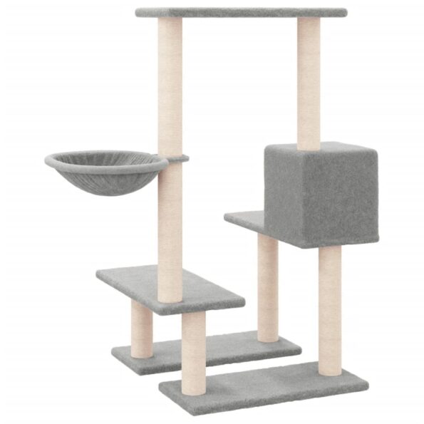 VXL8720287213536_g_en_hd_3.jpg vidaXL Škrabadlo pre mačky so sisalovými stĺpikmi bledosivé 94,5 cm – Obrázok 5