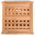 vidaXL Nočné stolíky 2 ks 34x34x34 cm orechový masív – Obrázok 7