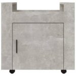 vidaXL Stolový vozík betónový sivý 60x45x60 cm spracované drevo – Obrázok 6