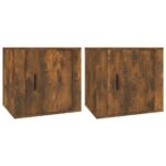 vidaXL Nočné stolíky 2 ks dymový dub 50x39x47 cm – Obrázok 2