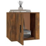 vidaXL Nočné stolíky 2 ks dymový dub 50x39x47 cm – Obrázok 4