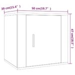 vidaXL Nočné stolíky 2 ks dymový dub 50x39x47 cm – Obrázok 11
