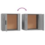 vidaXL Nočné stolíky 2 ks sivý dub sonoma 50x39x47 cm – Obrázok 9