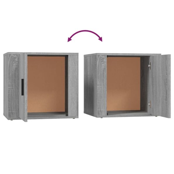 vidaXL Nočné stolíky 2 ks sivý dub sonoma 50x39x47 cm – Obrázok 9