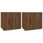vidaXL Nočné stolíky 2 ks hnedý dub 50x39x47 cm – Obrázok 2