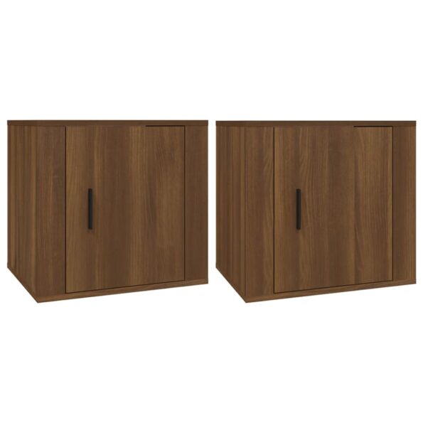 vidaXL Nočné stolíky 2 ks hnedý dub 50x39x47 cm – Obrázok 2