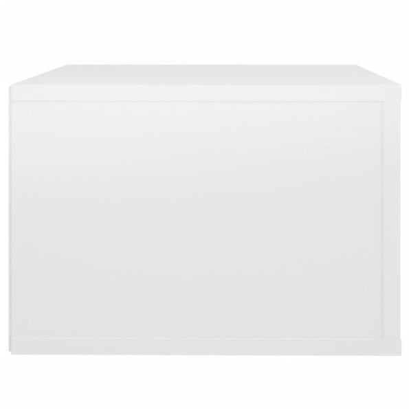 vidaXL Nástenné nočné stolíky 2 ks lesklé biele 50x36x25 cm – Obrázok 9