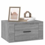 vidaXL Nástenné nočné stolíky 2 ks sivé dub sonoma 50x36x25 cm – Obrázok 4