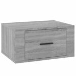 vidaXL Nástenné nočné stolíky 2 ks sivé dub sonoma 50x36x25 cm – Obrázok 6