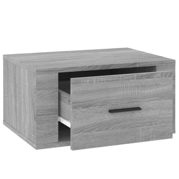 vidaXL Nástenné nočné stolíky 2 ks sivé dub sonoma 50x36x25 cm – Obrázok 8