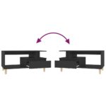 vidaXL Konferenčný stolík čierny 90x49x45 cm spracované drevo – Obrázok 8