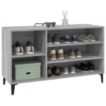 vidaXL Botník sivý dub sonoma 102x36x60 cm spracované drevo – Obrázok 4