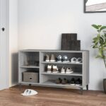 vidaXL Botník sivý dub sonoma 102x36x60 cm spracované drevo