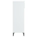 vidaXL Regál na topánky lesklý biely 40x36x105 cm spracované drevo – Obrázok 7
