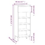 vidaXL Regál na topánky lesklý biely 40x36x105 cm spracované drevo – Obrázok 9