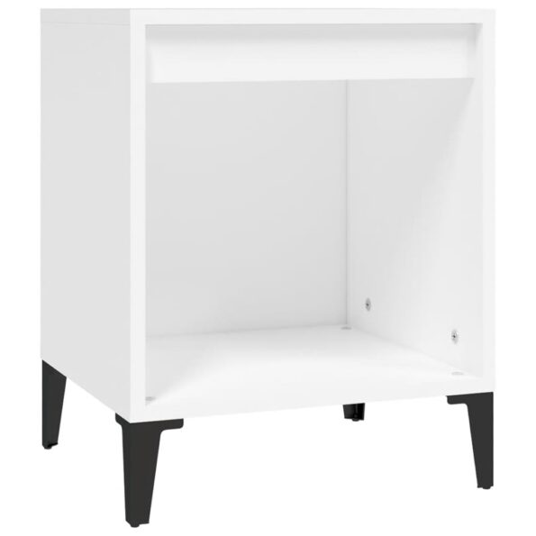 vidaXL Nočný stolík biely 40x35x50 cm – Obrázok 2