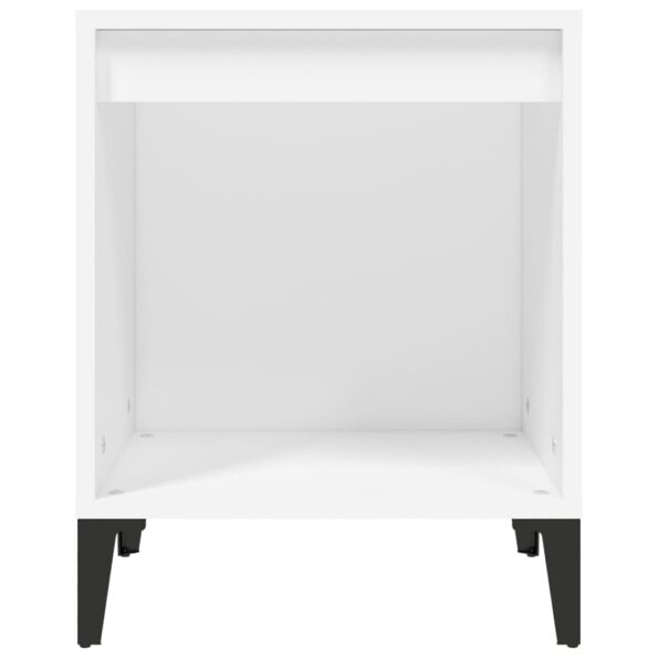 vidaXL Nočný stolík biely 40x35x50 cm – Obrázok 5