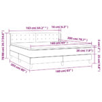 vidaXL Boxspring posteľ s matracom kapučínová 160x200 cm umelá koža – Obrázok 7