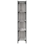 vidaXL Knižnica 5-poschodová sivá sonoma 76x32x158 cm kompozitné drevo – Obrázok 5